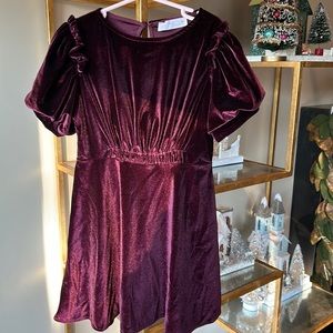 Zara Girls Velvet Dress